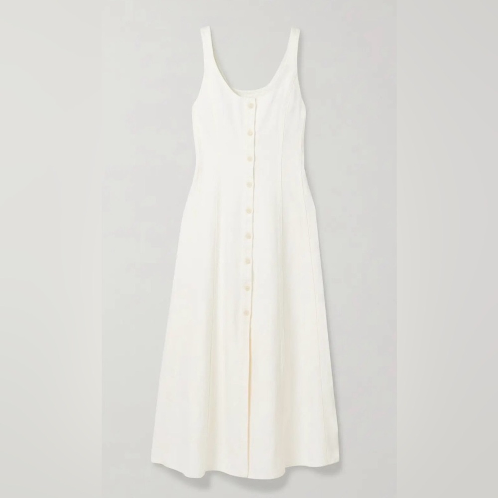 NWT Citizens of Humanity Rosetta Dress in Pashima White Denim Cotton 2 - Picture 7 of 16